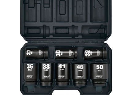 Draper Draper HI-TORQ Metric Deep Impact Socket Set, 1" Sq. Dr. (8 Piece) Draper - Town Tools