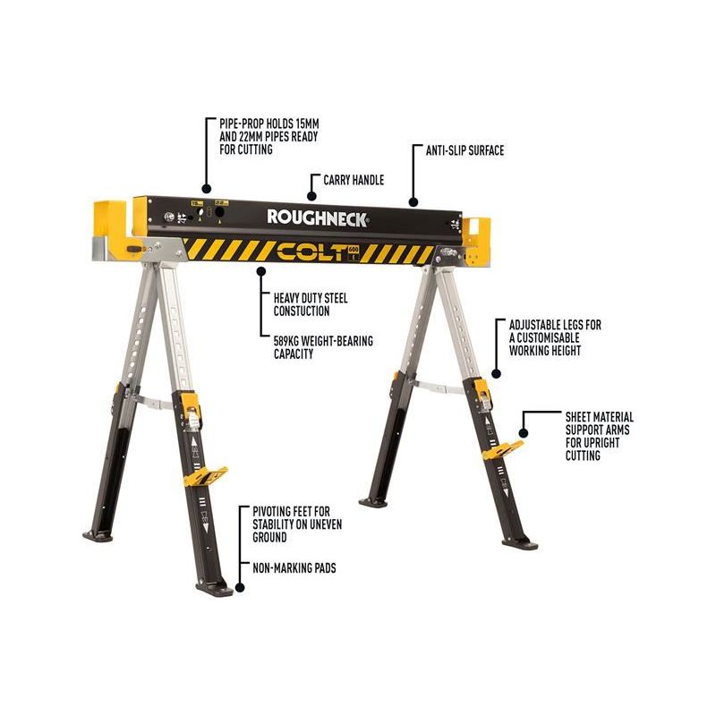 Roughneck COLT 600E Sawhorse Roughneck - RockBottom Nothampton
