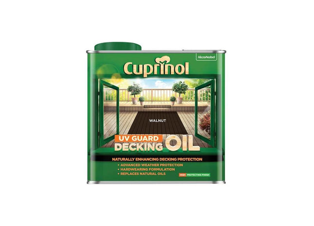 Cuprinol UV Guard Decking Oil Walnut 2.5 litre Cuprinol - RockBottom Northampton