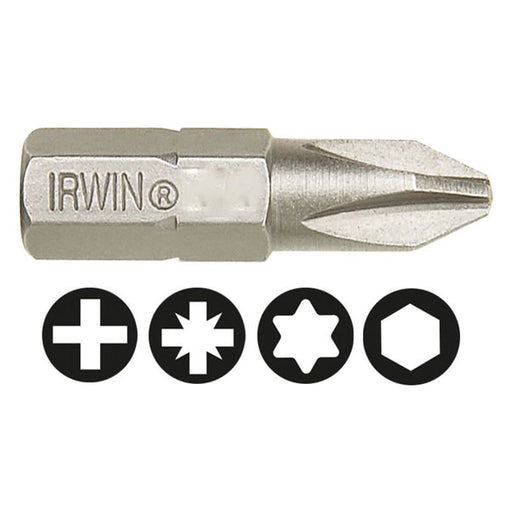 Irwin® Phillips Insert Bits PH2 25mm (Pack 10) IRWIN® - RockBottom Northampton