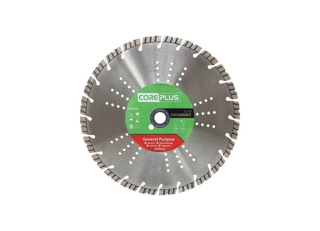 Coreplus GP350E Elite General-Purpose Diamond Blade 350mm CorePlus - RockBottom Northampton
