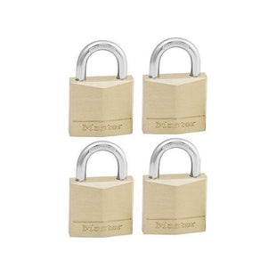 Master Lock Solid Brass 30mm Padlock 4-Pin - Keyed Alike x 4 Master Lock - RockBottom Northampton