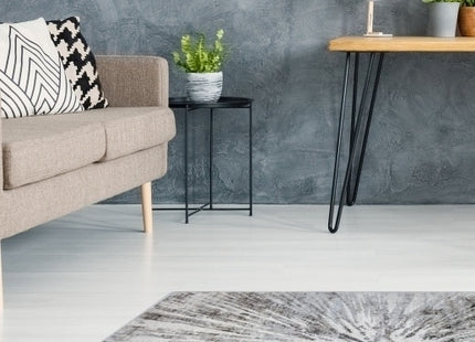 Abstract Burst Rug Grey 160x230cm