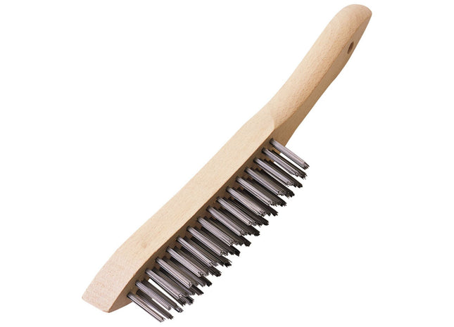 Draper Heavy Duty 4 Row Wire Scratch Brush, 310mm 31563 Draper - Town Tools 