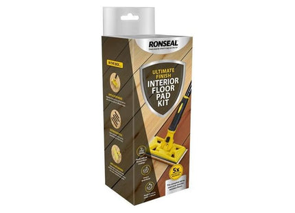 Ronseal Ultimate Finish Interior Floor Pad Kit Ronseal - RockBottom Nothampton