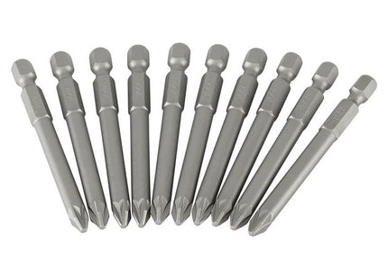 Stanley® Hand Tools Pozidriv Power Bits PZ2 x 70mm (Box 10) STANLEY® Hand Tools - RockBottom Nothampton