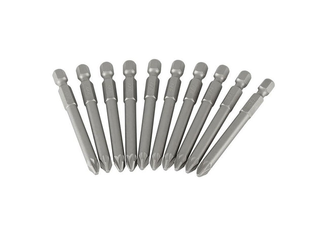 Stanley® Hand Tools Pozidriv Power Bits PZ2 x 70mm (Box 10) STANLEY® Hand Tools - RockBottom Nothampton
