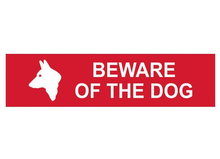 Scan Beware Of The Dog - PVC Sign 200 x 50mm Scan - RockBottom Nothampton