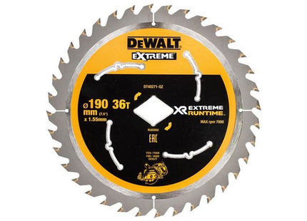 Dewalt Power Tools Extreme Runtime FlexVolt Circular Saw Blade 190mm x Diamond x 36T DeWALT Power Tools - RockBottom Northampton