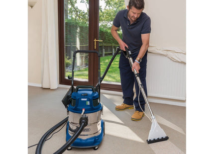 Draper 3 in 1 Wet and Dry Shampoo/Vacuum Cleaner, 20L, 1500W 75442 Draper - Town Tools 