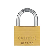 Abus Mechanical 55/60mm Brass Padlock Keyed Alike 5601 ABUS Mechanical - RockBottom Northampton 