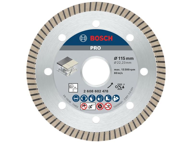 Bosch Powertool Accessories PRO Ceramic Diamond Cutting Disc 115 x 22.23mm Bosch Powertool Accessories - RockBottom Northampton