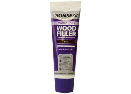 Ronseal Multipurpose Wood Filler Tube Dark 325g Ronseal - RockBottom Nothampton
