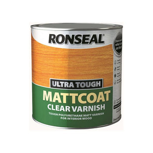 Ronseal Ultra Tough Mattcoat Internal Clear Varnish 2.5 litre Ronseal - RockBottom Nothampton