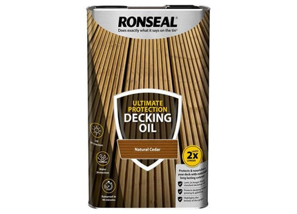 Ronseal Ultimate Protection Decking Oil Natural Cedar 5 litre Ronseal - RockBottom Nothampton