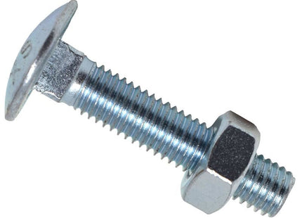 METALMATE Cup Square Hex Bolt & Nut ZP M10 x 30mm Box 25 METALMATE� - RockBottom Northampton