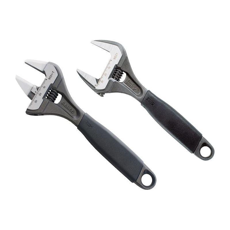 Bahco ERGO™ Extra Wide Jaw Adjustable Wrench Twin Pack Bahco - RockBottom Northampton