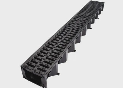 Aco Hexdrain A15 Channel 129  x 80 x 1000m Plastic Black