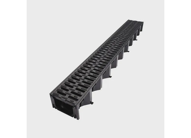 Aco Hexdrain A15 Channel 129  x 80 x 1000m Plastic Black