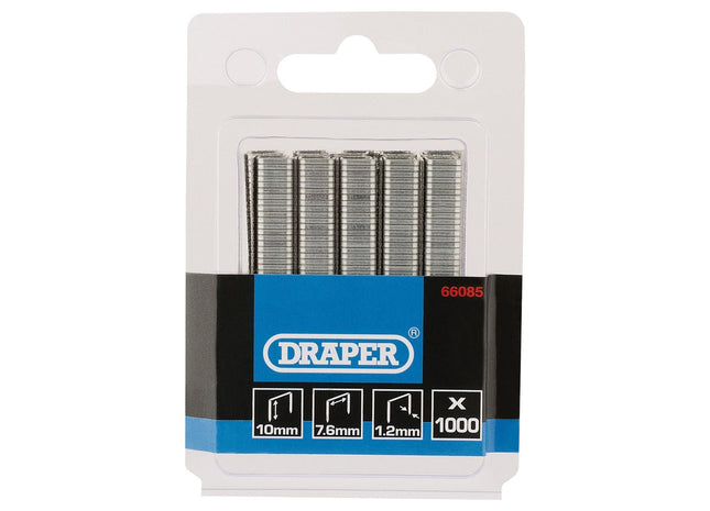 Draper Staples, 10mm (Pack of 1000) 66085 Draper - Town Tools 