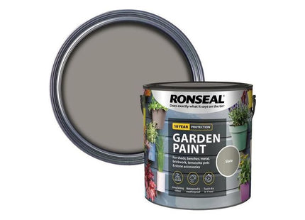 Ronseal Garden Paint Slate 2.5 litre Ronseal - RockBottom Nothampton