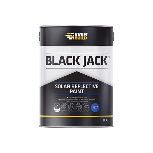 Everbuild Sika Black Jack® 907 Solar Reflective Paint 5 litre Everbuild Sika - RockBottom Northamptin