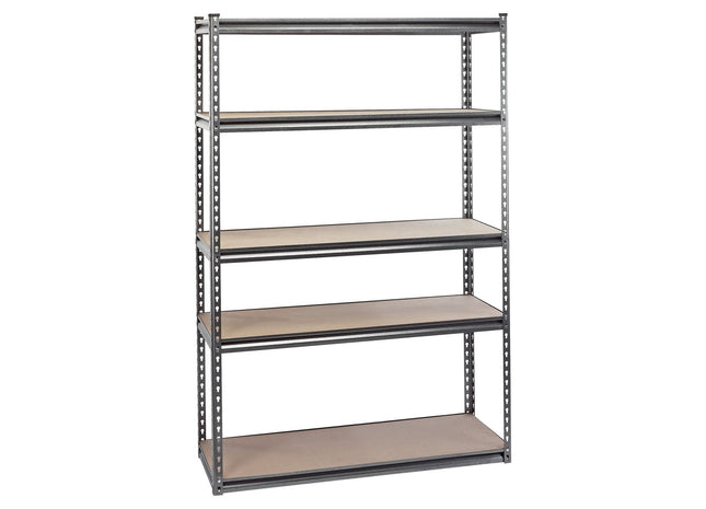 Draper Heavy Duty Steel Shelving Unit, 5 Shelves, L1220 x W450 x H1830mm 21663 Draper - Town Tools 