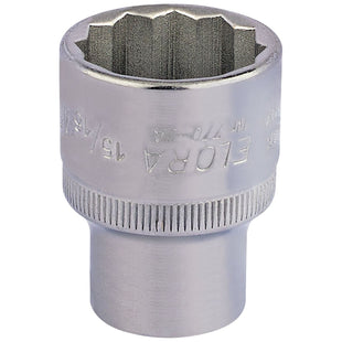 Draper Elora Bi-Hexagon Socket, 1/2" Sq. Dr., 15/16" 24450 Draper - Town Tools 