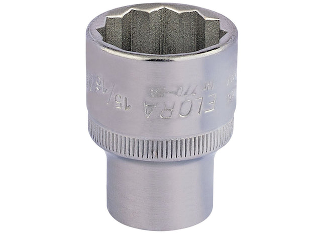Draper Elora Bi-Hexagon Socket, 1/2" Sq. Dr., 15/16" 24450 Draper - Town Tools 