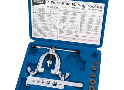 Draper Brake Pipe Flaring Kit (7 Piece) 51762 Draper - Town Tools 