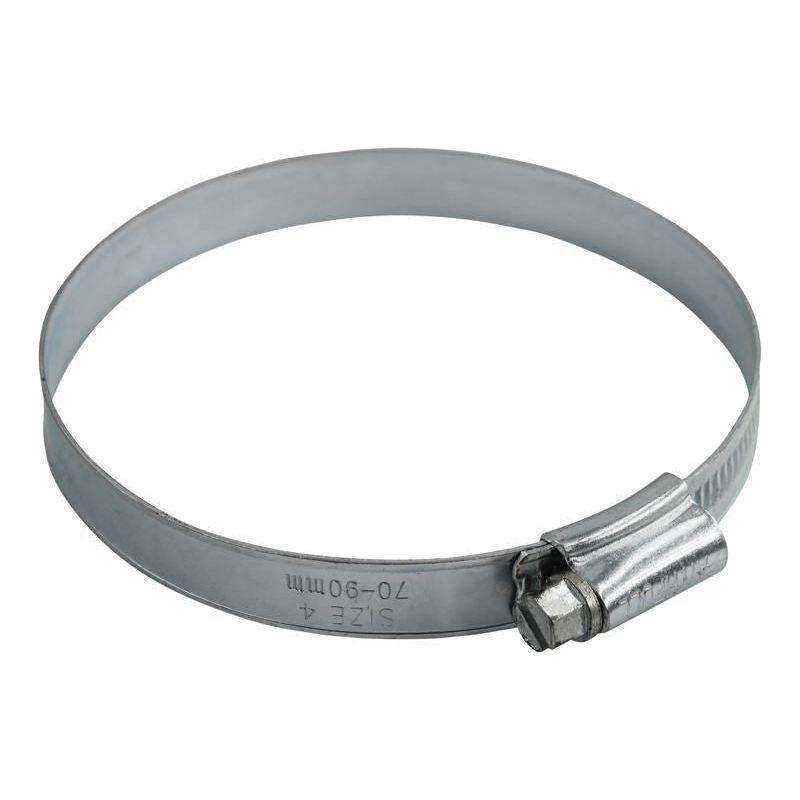 Faithfull 4 Hose Clip - Zinc MSZP 70 - 90mm Faithfull - RockBottom Northampton