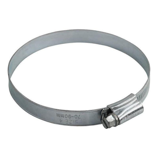 Faithfull 4 Hose Clip - Zinc MSZP 70 - 90mm Faithfull - RockBottom Northampton