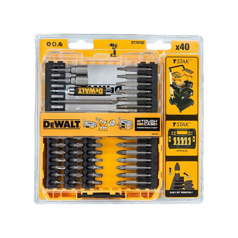 Dewalt Power Tools DT70702 Screwdriving Set, 40 Piece DeWALT Power Tools - RockBottom Northampton