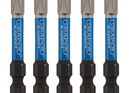 Draper Expert Cross Slot/PH Type Impact Screwdriver Bits, No.3 x 50mm, 1/4" Hex Draper - Town Tools 