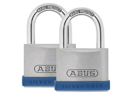 Abus Mechanical 40mm Silver Rock™ 5 Padlock Twin Pack ABUS Mechanical - RockBottom Northampton 