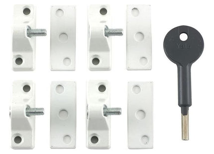 Yale Locks 8K118 Economy Window Lock White Finish Pack of 4 Visi Yale Locks - RockBottom Northampton