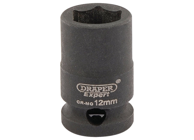 Draper Expert HI-TORQ 6 Point Impact Socket, 3/8" Sq. Dr., 12mm Draper - Town Tools 
