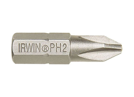 Irwin® Phillips Insert Bits PH1 25mm (Pack 2) IRWIN® - RockBottom Northampton