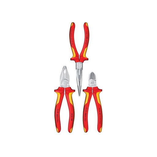 Knipex Elektro VDE Pliers Set, 3 Piece Knipex - RockBottom Northampton