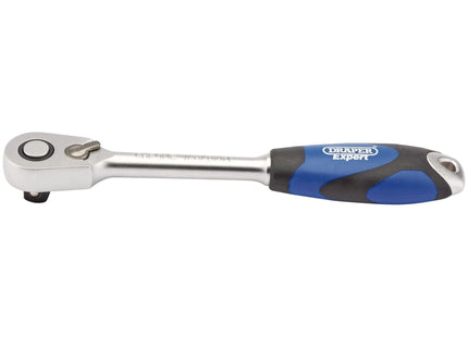 Draper 60 Tooth Micro Head Reversible Soft Grip Ratchet, 1/2" Sq. Dr. 26516 Draper - Town Tools 