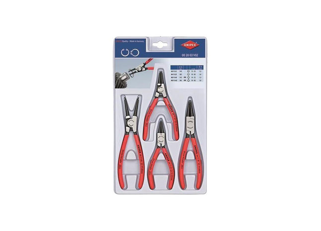 Knipex Circlip Plier Set, 4 Piece Knipex - RockBottom Northampton