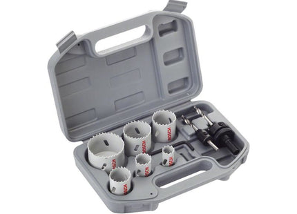 Bosch Powertool Accessories Electrician's HSS Bi-metal Holesaw Set, 9 Piece Bosch Powertool Accessories - RockBottom Northampton