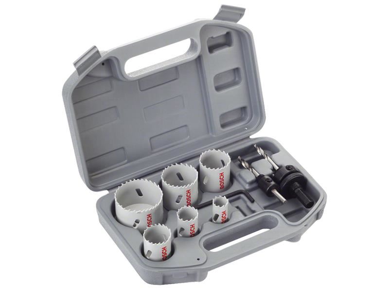 Bosch Powertool Accessories Electrician's HSS Bi-metal Holesaw Set, 9 Piece Bosch Powertool Accessories - RockBottom Northampton