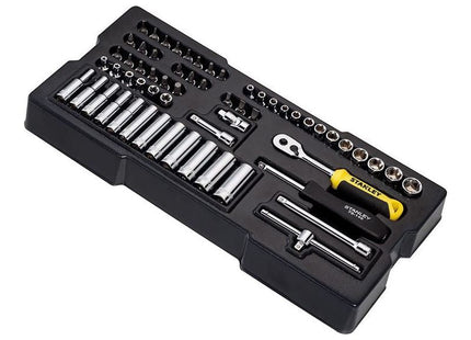 Stanley® Hand Tools Transmodule System 1/4in Drive Metric Socket Set 60 Piece STANLEY® Hand Tools - RockBottom Nothampton