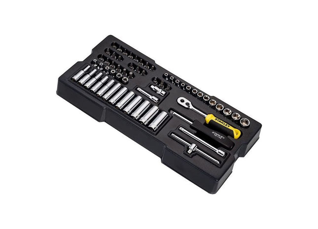 Stanley® Hand Tools Transmodule System 1/4in Drive Metric Socket Set 60 Piece STANLEY® Hand Tools - RockBottom Nothampton
