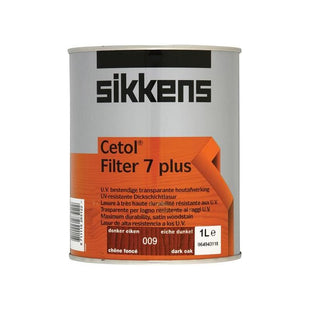 Sikkens Cetol Filter 7 Plus Translucent Woodstain Dark Oak 1 litre Sikkens - RockBottom Nothampton