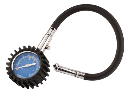 Draper Tyre Pressure Gauge, 0 - 100psi, 0 - 7 bar 91357 Draper - Town Tools 