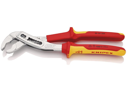 Knipex 88 06 250 SB VDE Insulated Alligator Water Pump Pliers, 250mm Draper - Town Tools