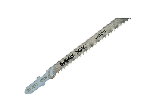 Dewalt Power Tools XPC HCS Wood Jigsaw Blades Pack of 5 T111C DeWALT Power Tools - RockBottom Northampton