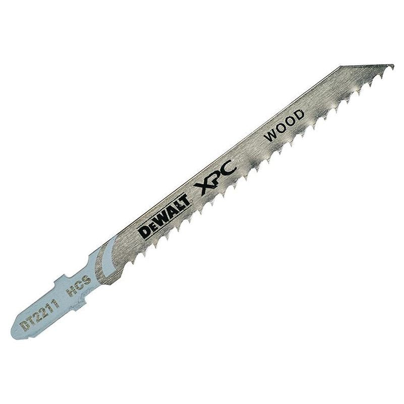 Dewalt Power Tools XPC HCS Wood Jigsaw Blades Pack of 5 T111C DeWALT Power Tools - RockBottom Northampton